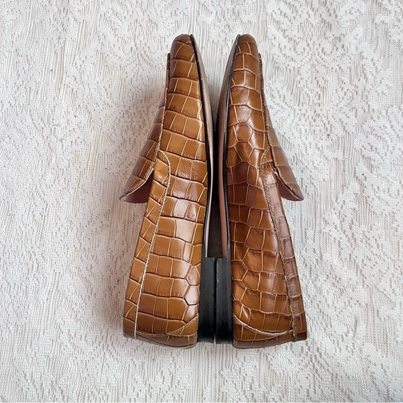J.Crew Cecile croc embossed leather loafers - Picture 5 of 10